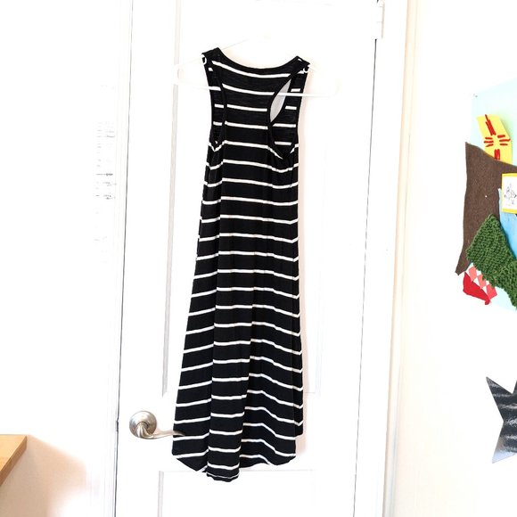 Express Jersey Knit Tank Dress with Breast Pocket & High Low Hem - Picture 7 of 7